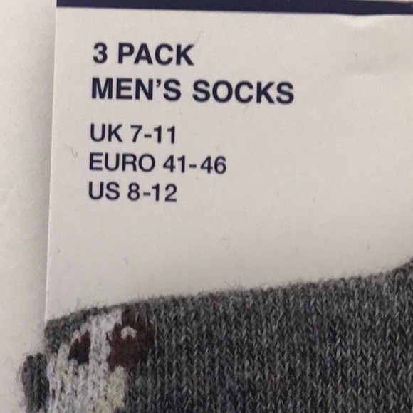 Dog & Rose, Men’s Socks, For Dog Lovers. Gift, Dad. Size 8-12 USA. - Picture 3 of 6